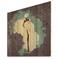 Designart - African American Woman In Gorgeous Wedding Dress - Modern Print on Natural Pine Wood